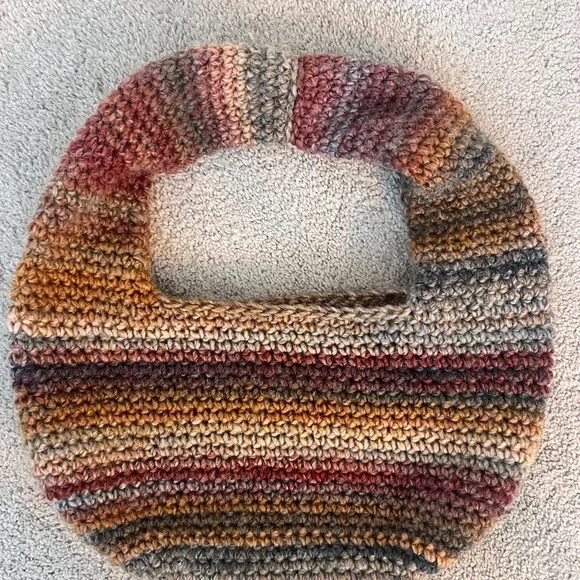 Rustic Multicolor Crochet Mini Bag - Picture 3 of 3